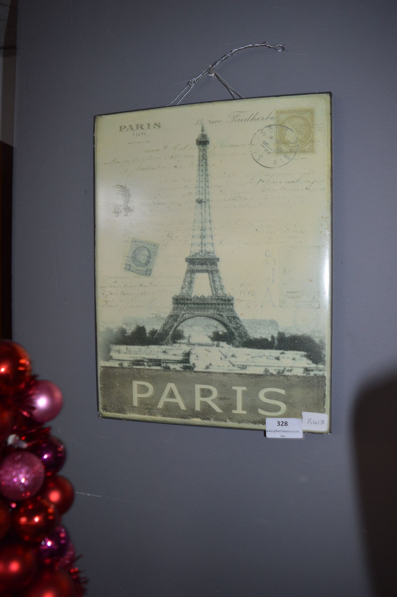 Printed Metal Sign - Paris