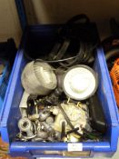 *Box Containing Assorted Vehicle Work Lamps, Track