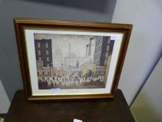 L.S. Lowry Print - Coming from the Mill