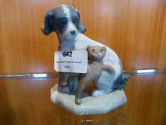 Nano Lladro Figurine - Dog & Cat