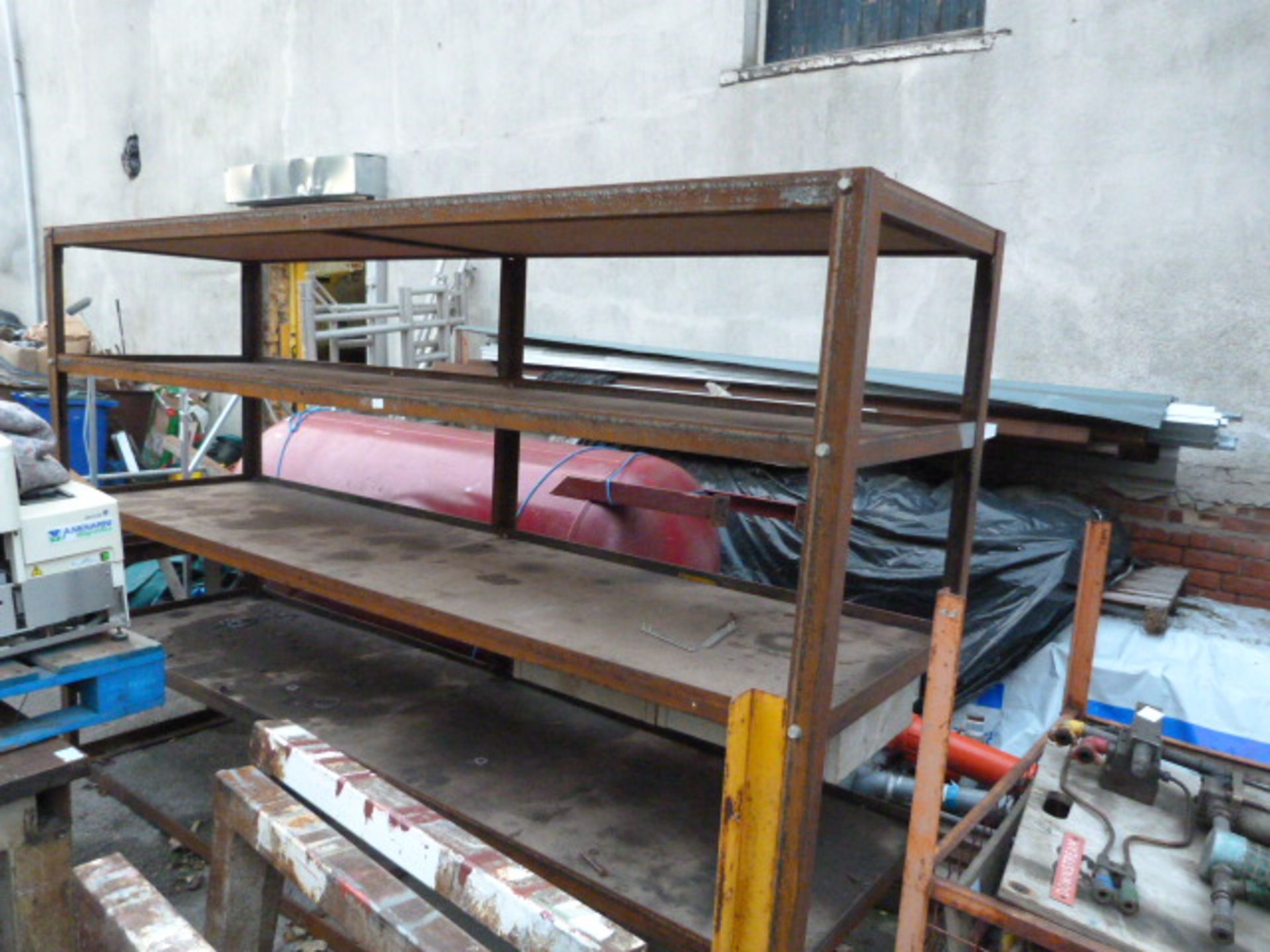 *Large Steel Shelf Unit 302x201x80cm
