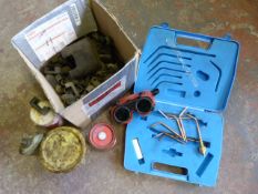 *Box Containing Welding Accessories Including Gogg