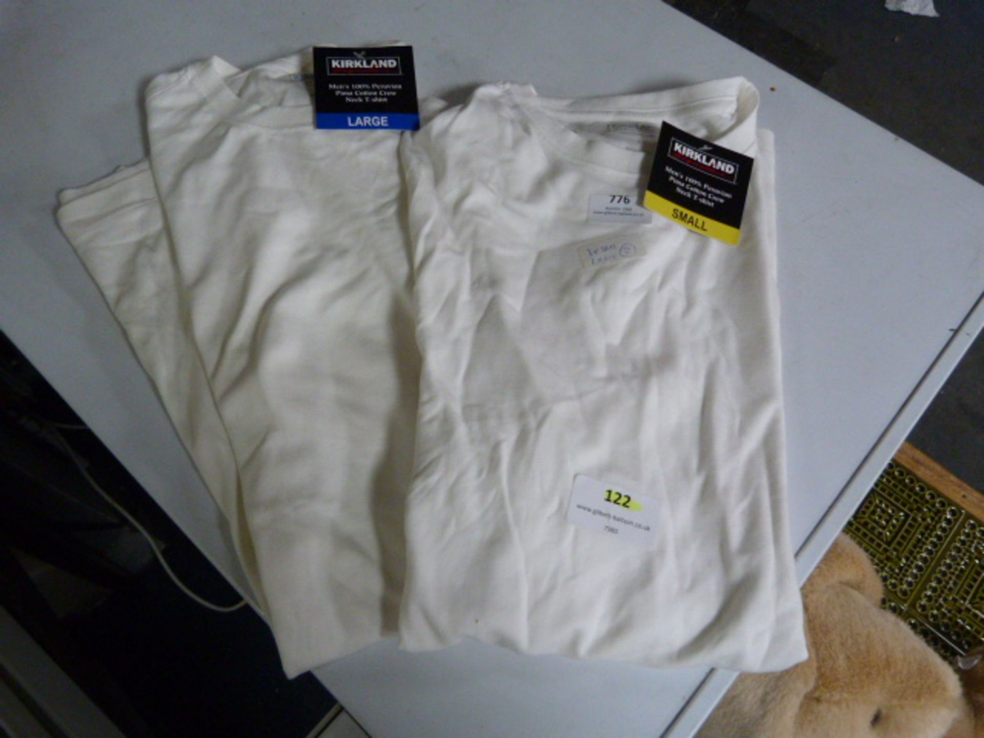 *Two White Kirkland T-Shirt (1xSmall, 1xLarge)