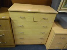 Beech Effect Two over Four Chest of Drawers