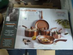 Five Piece Copper Pan Set