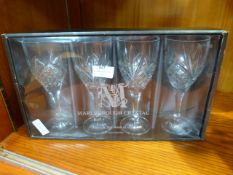 Marlborough Crystal Glass Wine Glasses Set