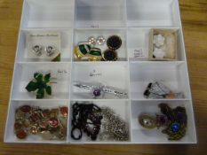 Selection of Costume Jewellery Including Earrings,