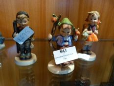 Three West German Goebel Figures