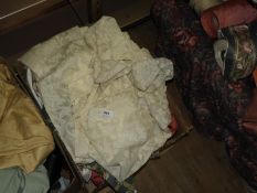 Box Containing Various Curtain and Fabric Samples