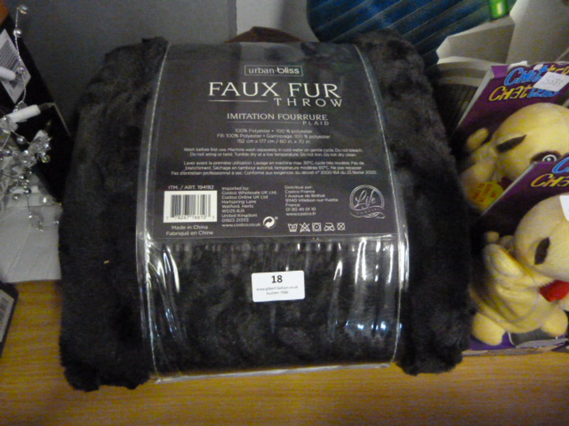 *Urban Bliss Faux Fur Throw