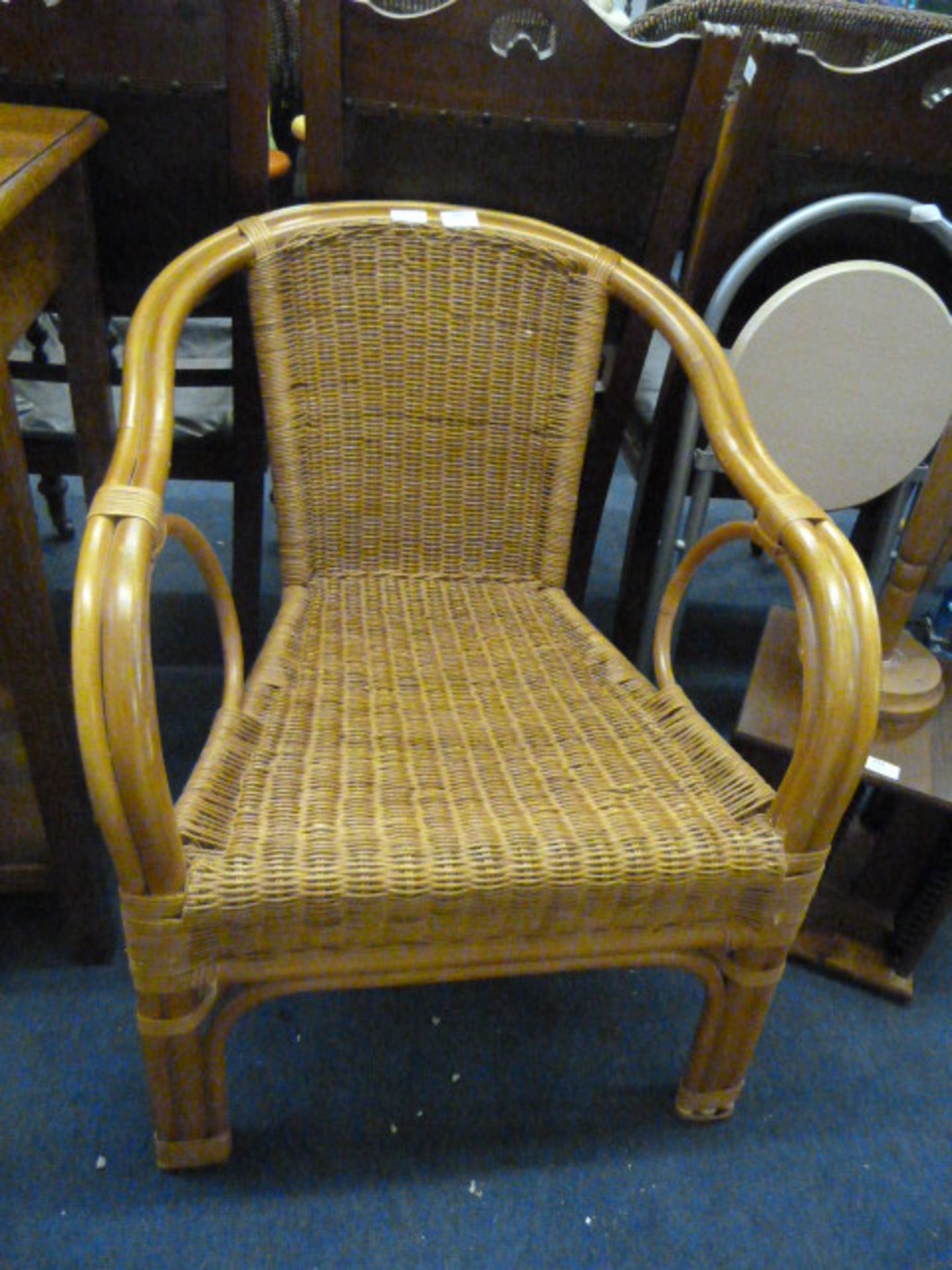 Cane & Wicker Armchair