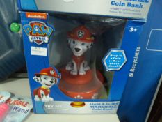 *Paw Patrol Light & Sound Marshall Coin Bank