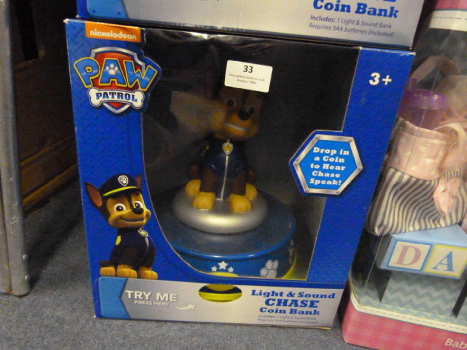 *Paw Patrol Light & Sound Chase Coin Bank