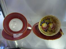 Tiffany & Co New York Cup & Saucer and a Aynsley C