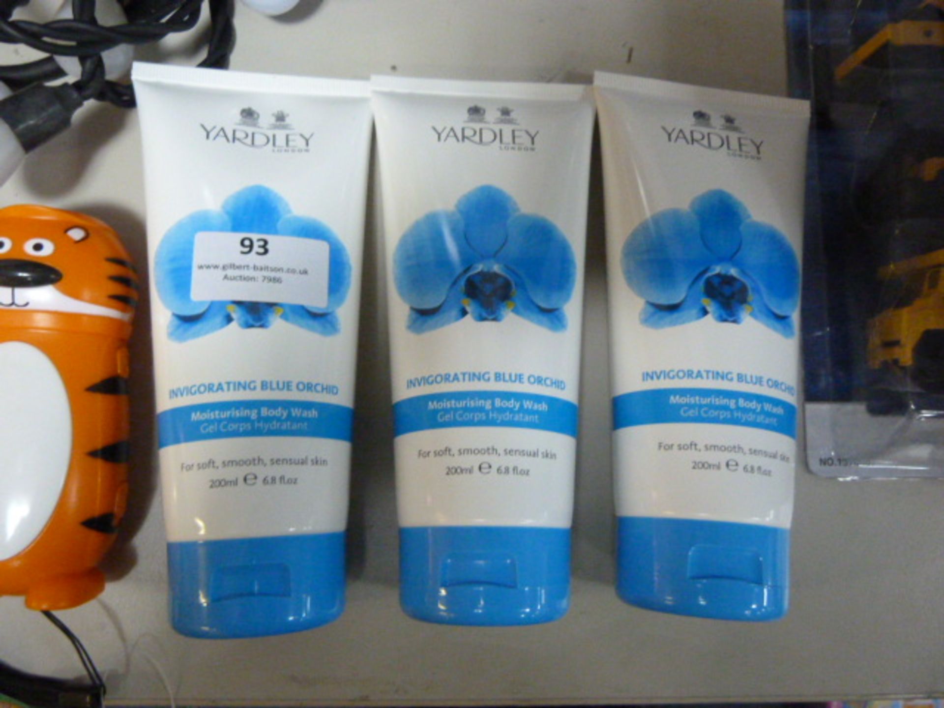 *Three Bottles of Yardley Invigorating Blue Orchid Body Wash