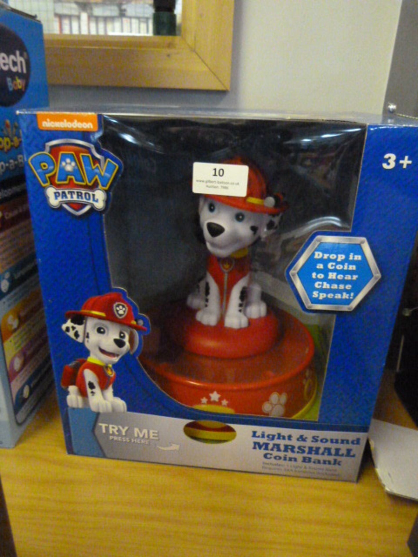 *Paw Patrol Light & Sound Marshall Coin Bank