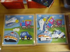 *Two Legler Traffic Wooden Puzzles