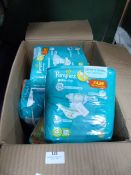 *Seven Packs of Pampers Baby Dry 9-20lbs Midi