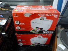 Two Lexmark Portable Photo Printers P350