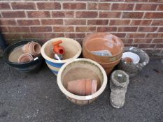 Assorted Terracotta and Stoneware Plant Pots