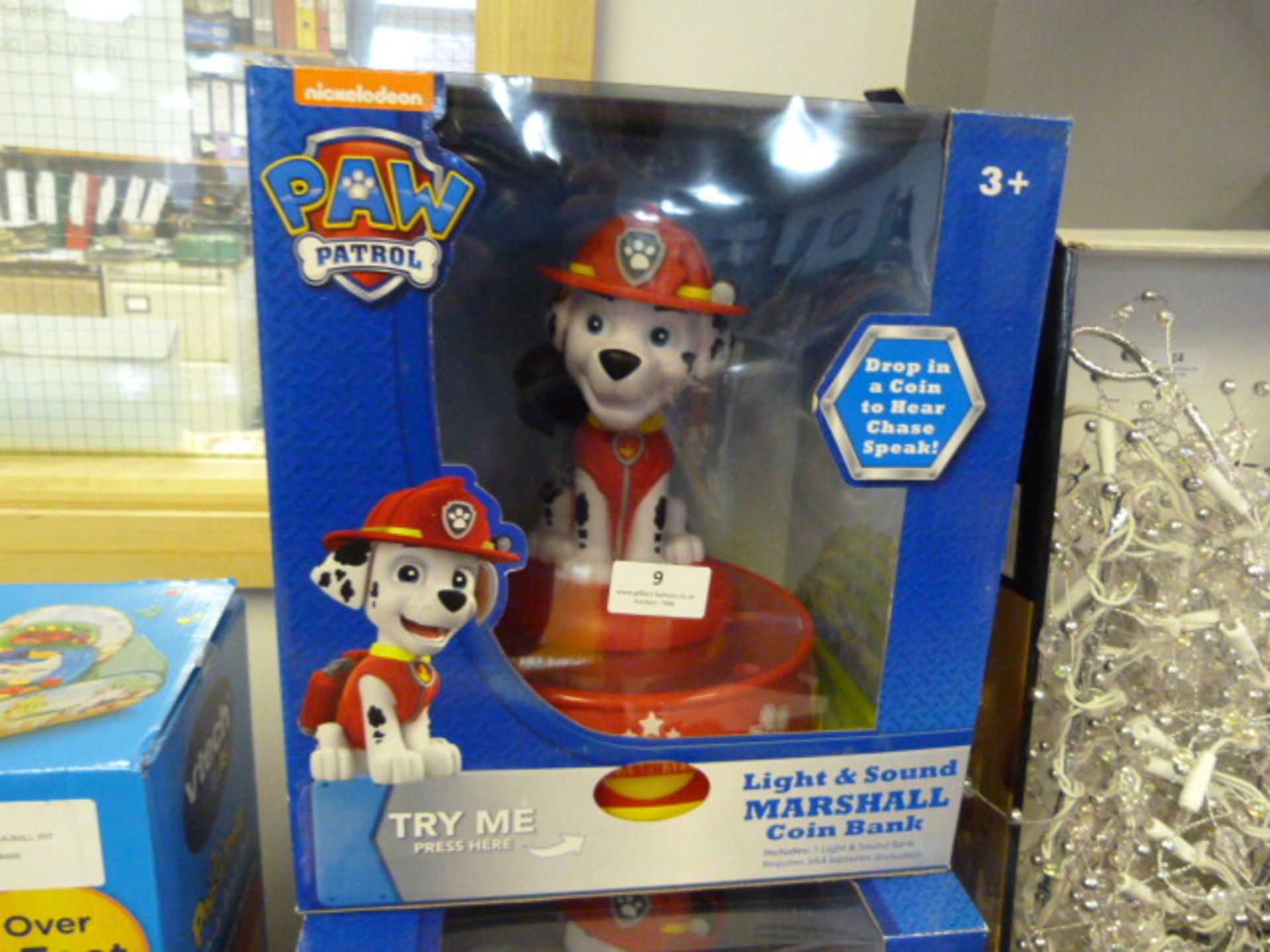 *Paw Patrol Light & Sound Marshall Coin Bank