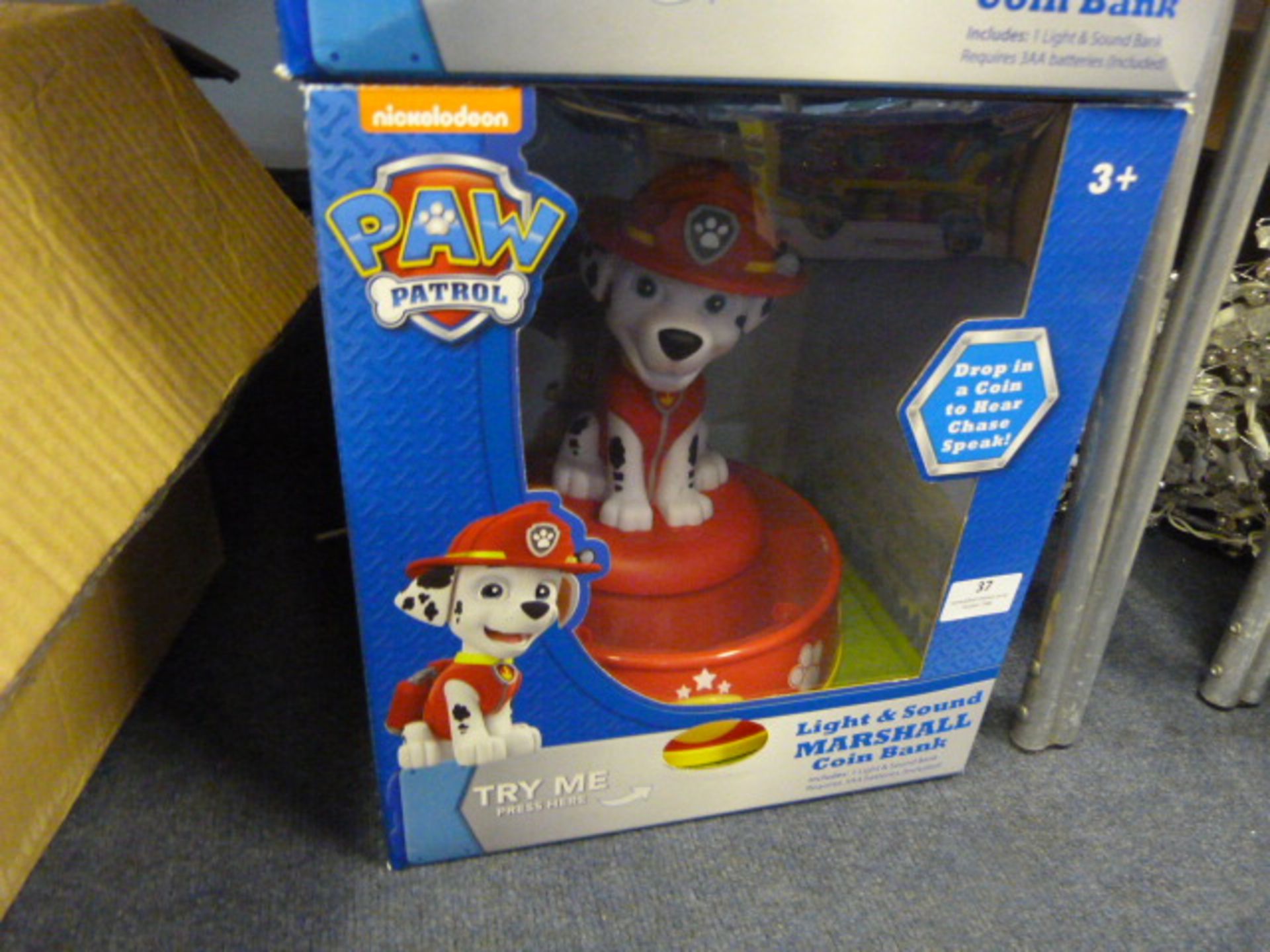 *Paw Patrol Light & Sound Marshall Coin Bank