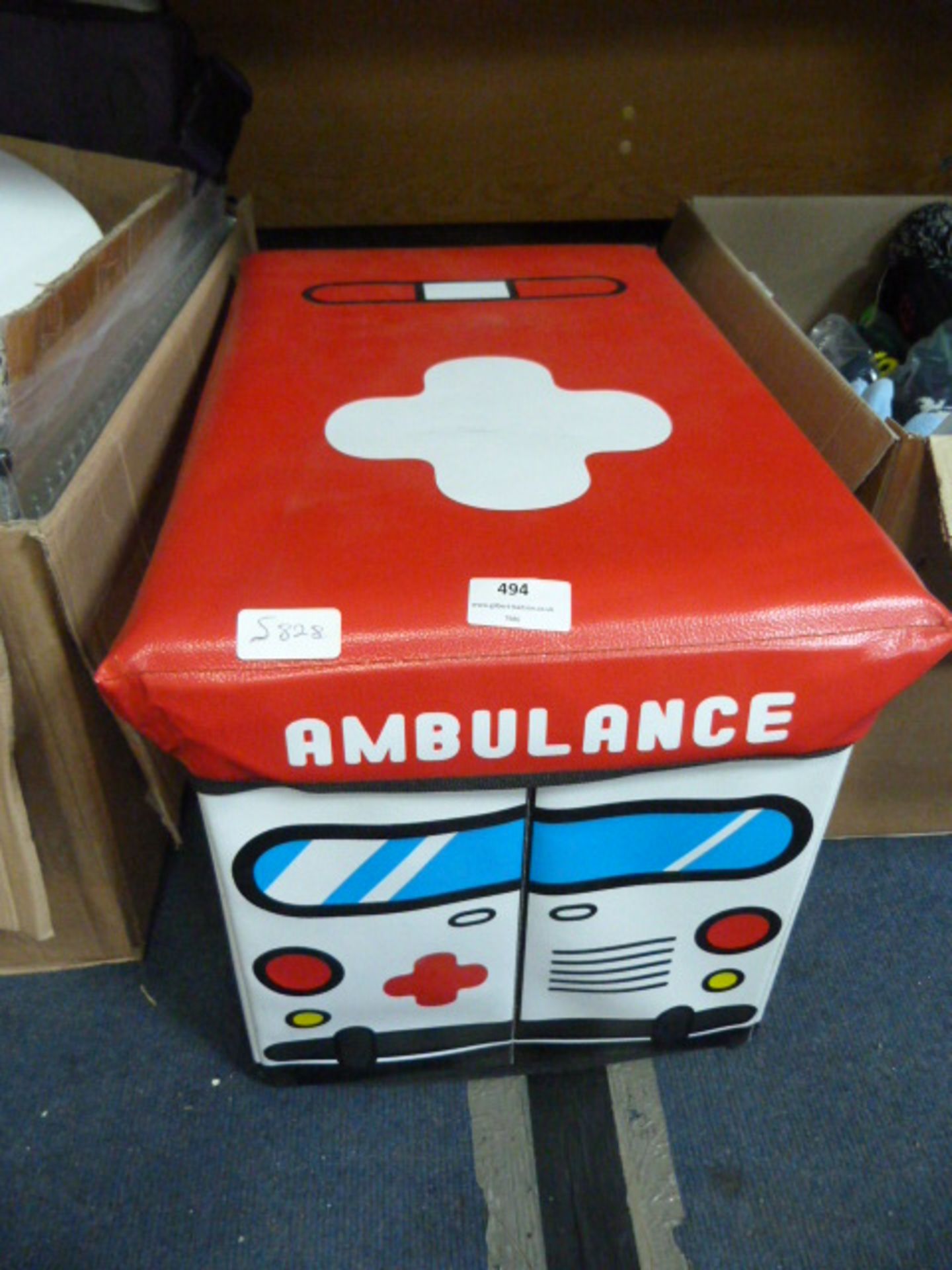 Child's Toy Box Ambulance