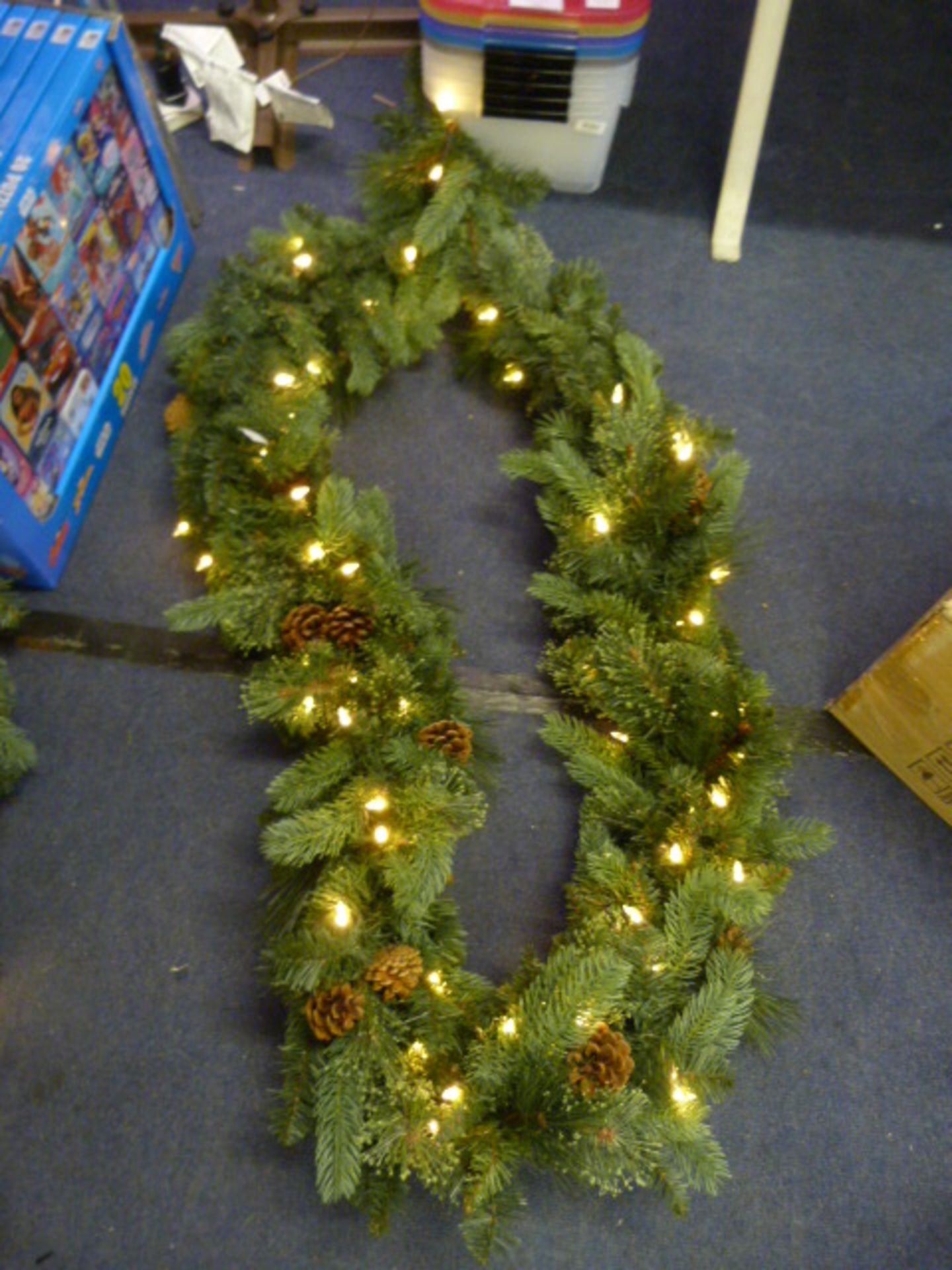 *Christmas Garland with Lights