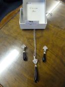 Christian Dior Necklace and Drop Earrings Set