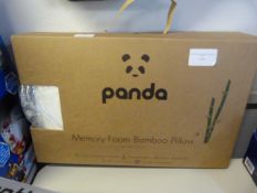 *Panda Memory Foam Pillow Bamboo Cover