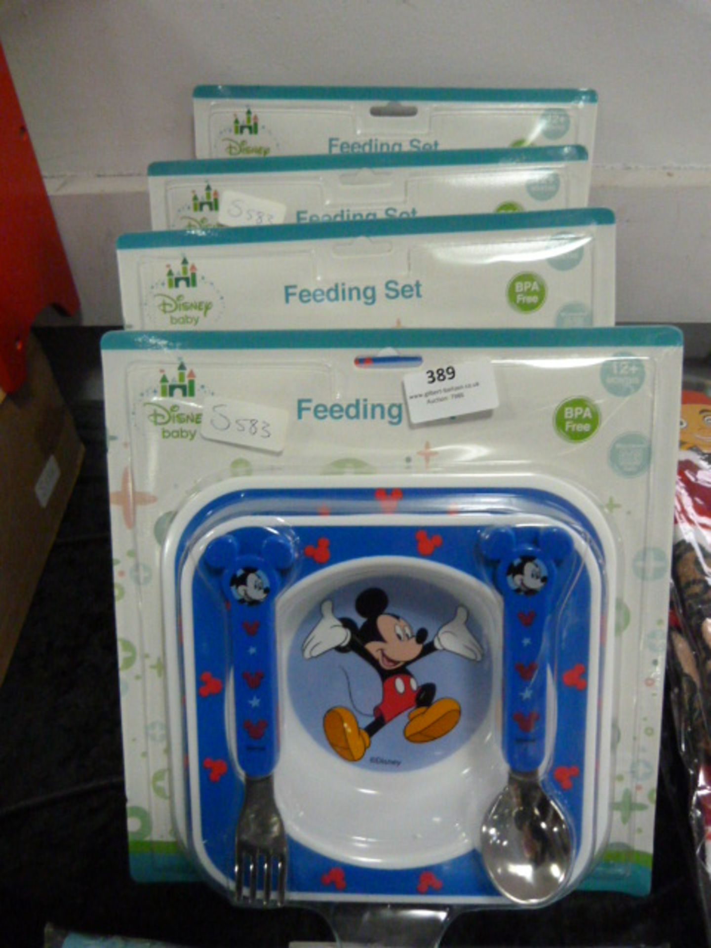 *Four Disney Baby Feeding Sets