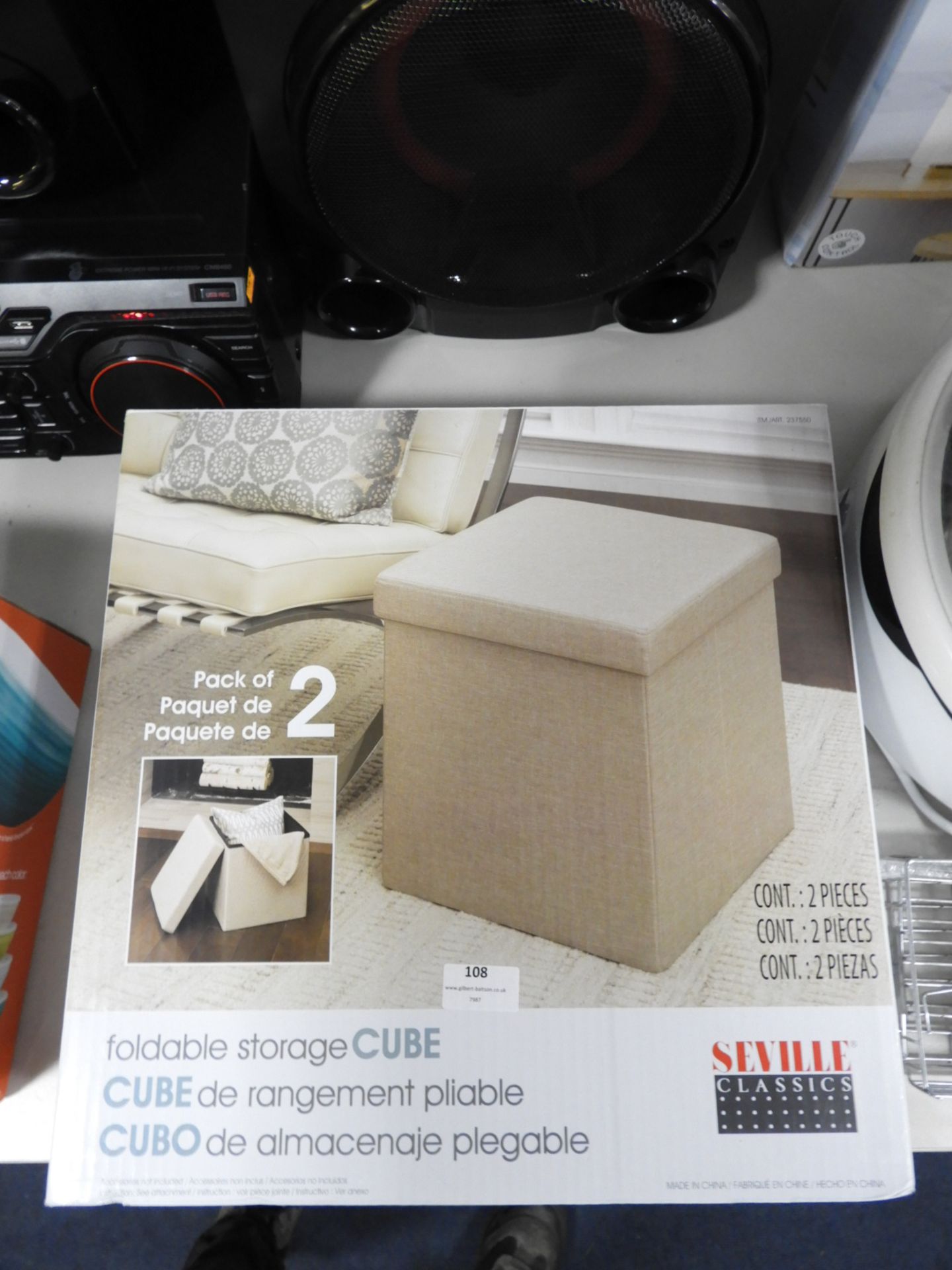 *Savile Foldable Storage Cube