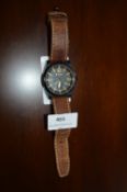 *Timberland Gents Watch with Brown Leather Strap