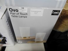 *Ovo 2pk Chrome Table Lamps