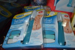 *Three Scholl Velvet Smooth Electronic Nail Care S