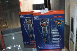 *Two Gillette Fusion Proglide Flexball Shaving Set