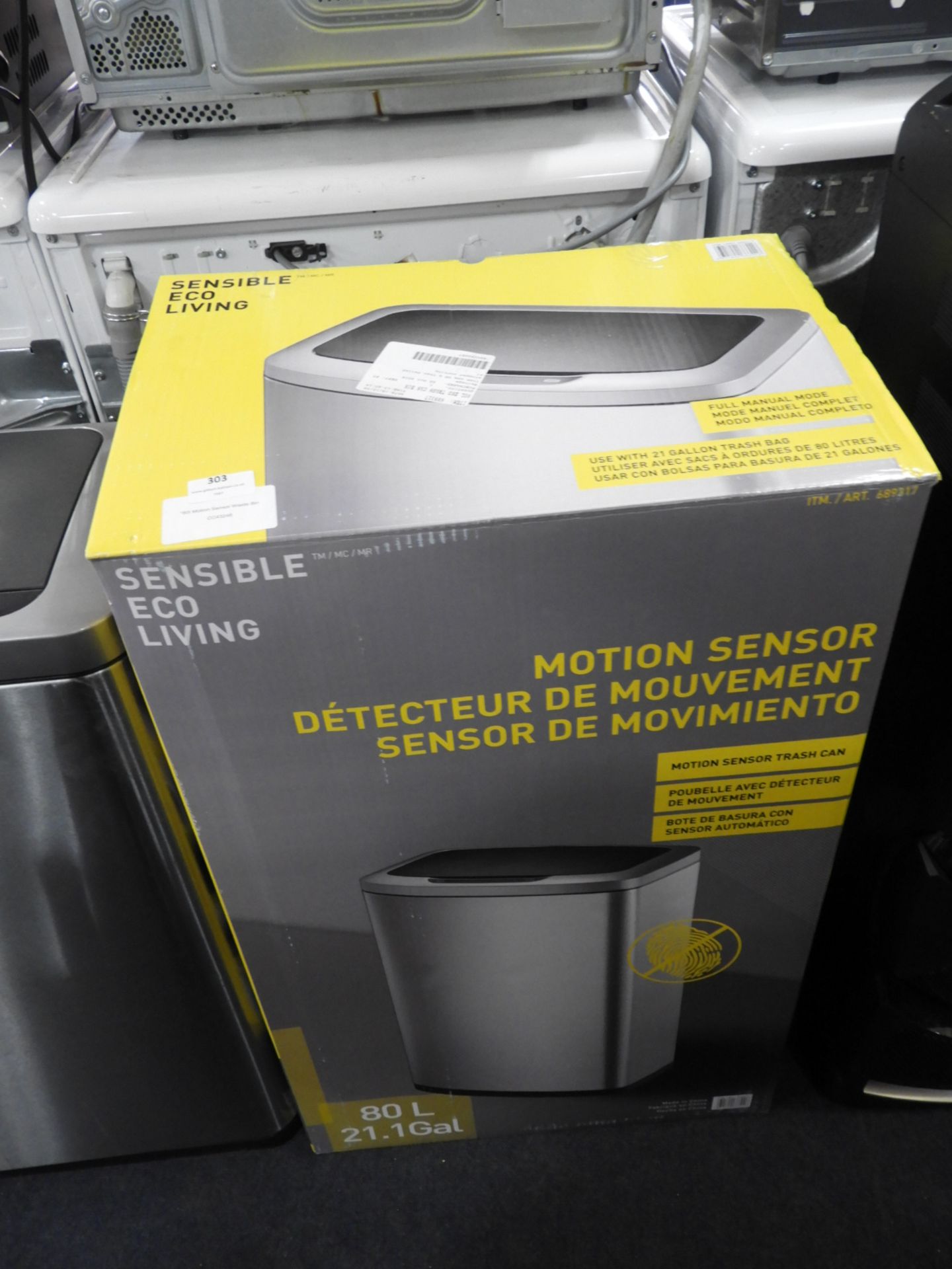 *80l Motion Sensor Waste Bin