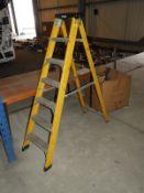 *Pair of Six Tread Sealey Fibreglass Step Ladders