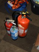 *Two Dry Powder and One Foam Fire Extinguishers