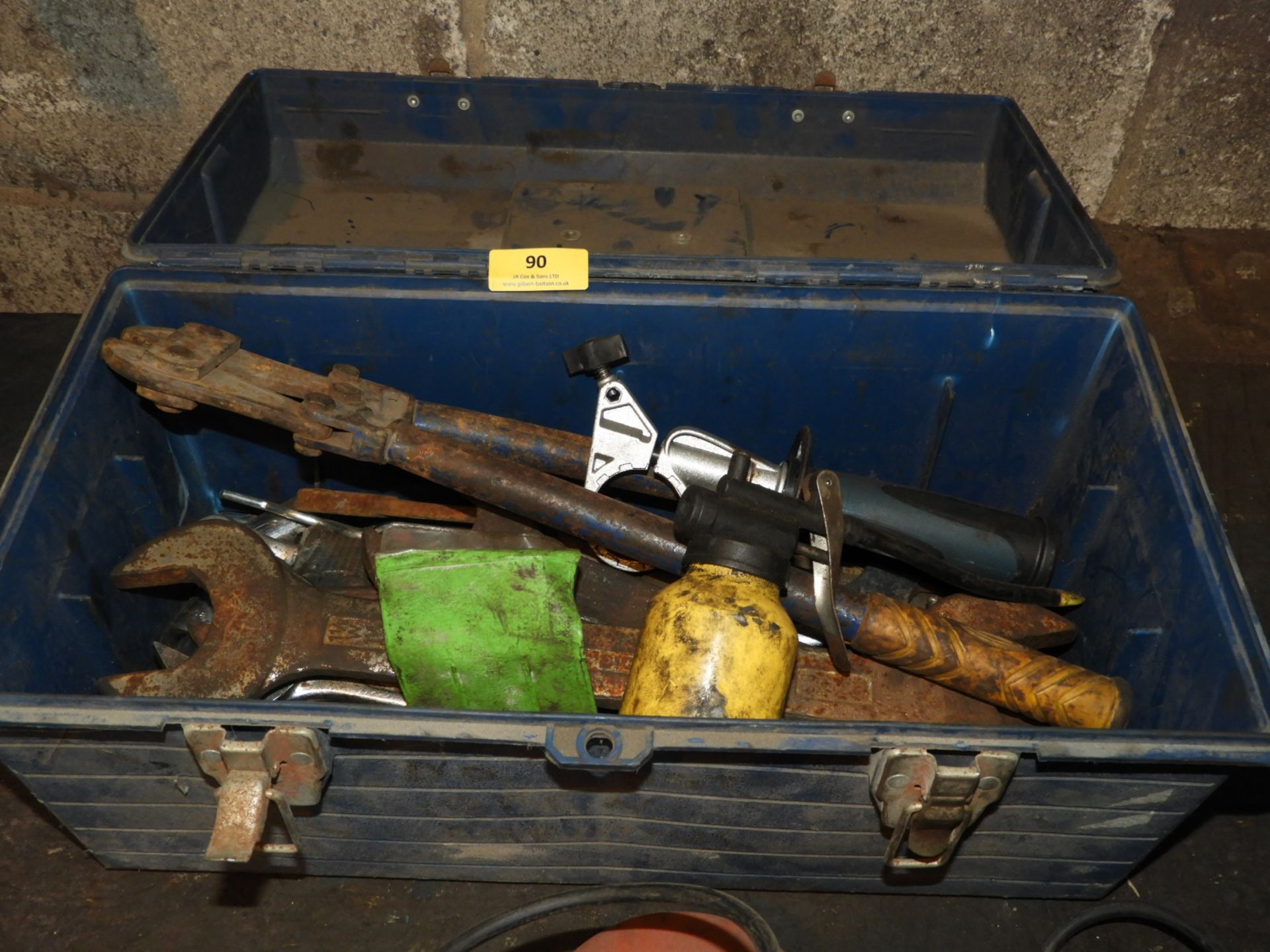 *Toolbox Containing Bolt Croppers, etc.