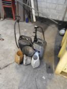 *Two Gear Oil Pumps and Assorted Oil Cans
