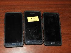 *Three Samsung Touch Screen Telephones