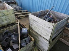 *Assorted Wood Crates Containing PTO Guards and Pi