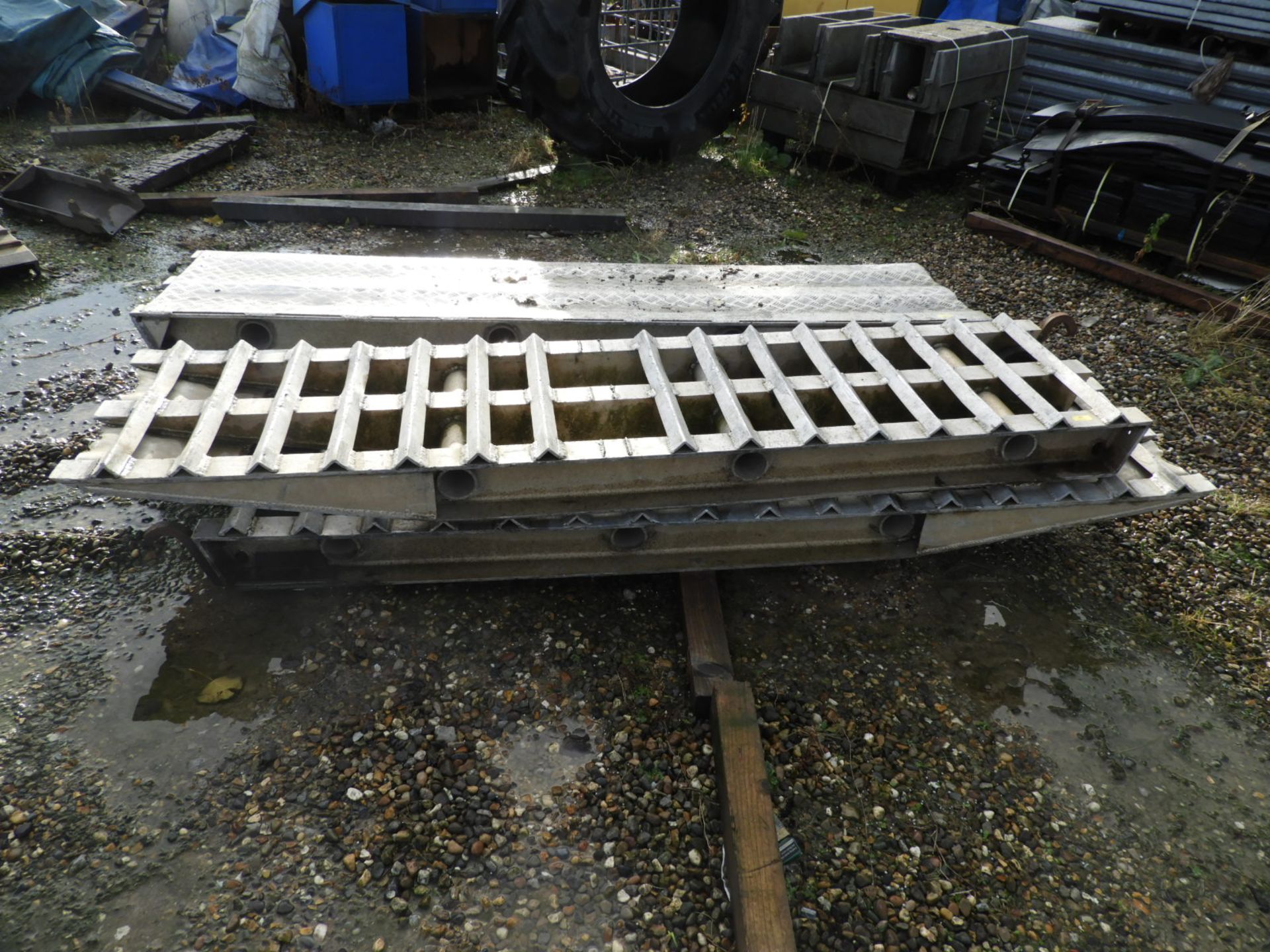 *Pair of Aluminium Low Loader Ramps