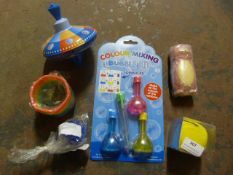 *Bubble Making Kit, Moody Face, Pig Torch, Spining