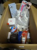 *Box Containing Puzzle, Bubble Wand, Lens Case, Co