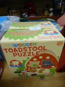 *Two Wooden Toadstool Puzzles
