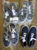 *Four Pair of Blue Trainers Size:3