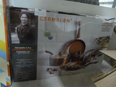 *Cermalon Five Piece Copper Cookware Set
