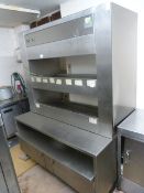 Large Burger Shute with Shelves and Cupboards